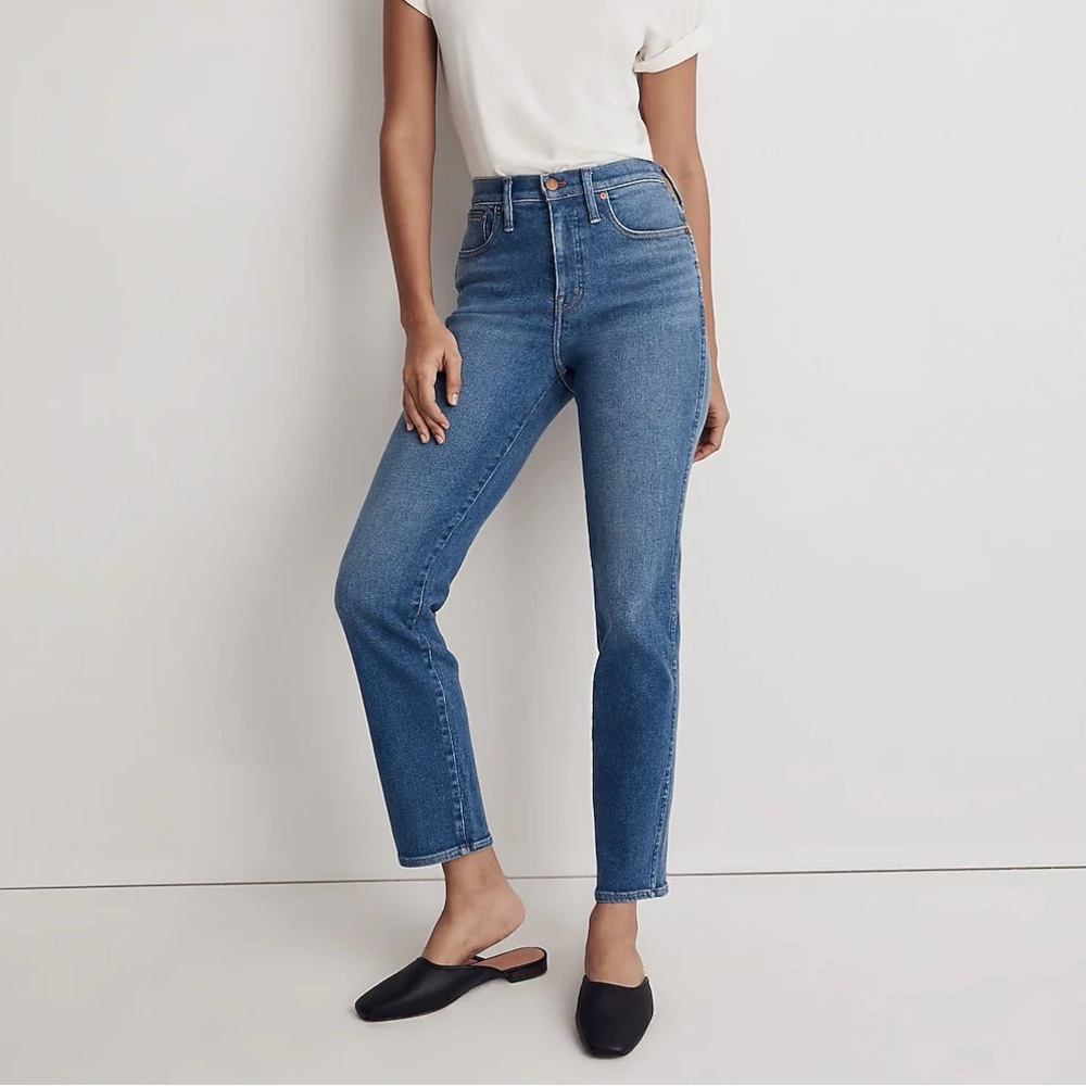 Madewell high-rise stovepipe jeans size 25